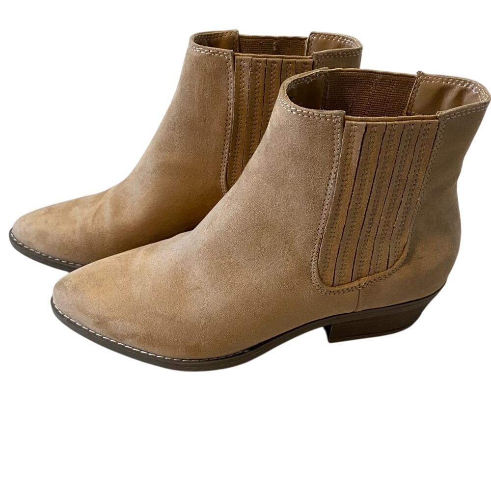 Universal Thread‎ Women's Tan Ankle Boots Size 9 - Picture 2 of 9